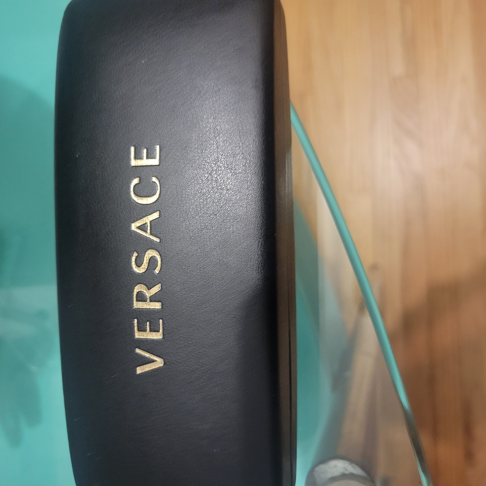 Never Worn Versace Rose Coloured Glasses With Non Prescription Lenses